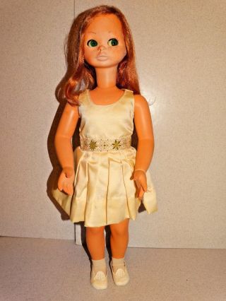 Bonomi Vintage Italy 1960s 24 " Redhead Kitty Doll W/tag
