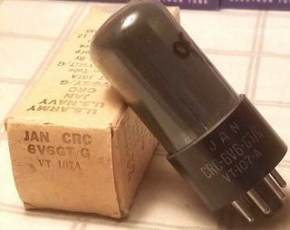 Rca 6v6gt /g Vt - 107a Jan Crc Vintage Tube Nos