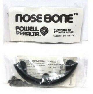 Vintage Nos Powell Peralta Skateboard Black Nose Bone Rib Guard Ugly