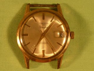 Vintage Tressa 25 Jewels Ultra Flat Incabloc Automatic Gents Wrist Watch Swiss