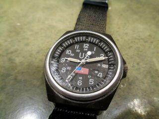 Vintage Rare Stocker & Yale Military Sandy 590 Type 3 Mil - W - 46374f Swiss Watch