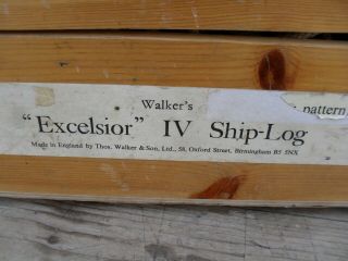 vintage brass ship - log walkers excelsior mark 4 birmingham marine nautical 3