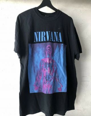 Vintage Nirvana Sliver T Shirt Kurt Cobain Large