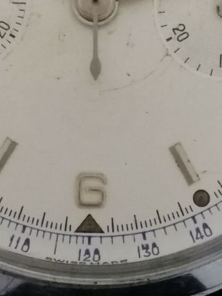 Vintage 1970s Bucherer Dial Round Button Chronograph Mens Watch 5