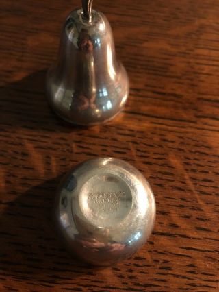 RARE Vintage Tiffany & Co Makers 25381 Sterling Silver Pear Trinket Pill Box 2