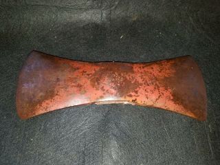 Vintage 1932 Sager Chemical Axe Double Bit Red Paint