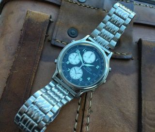 Seiko Vintage Alarm Chronograph 7T32 6a5a Watch 2