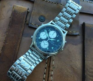 Seiko Vintage Alarm Chronograph 7T32 6a5a Watch 3