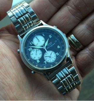Seiko Vintage Alarm Chronograph 7T32 6a5a Watch 6