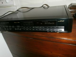 Vintage Rare Akai At - 93 Reference Master Audio Tuner With Wood Side Panels