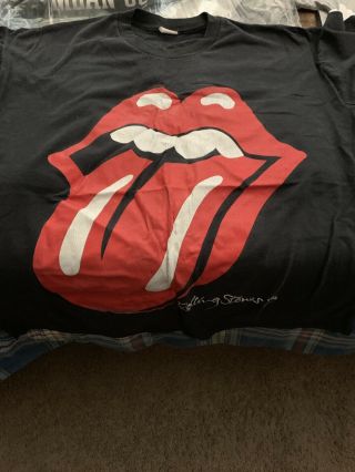 1989 Rolling Stones Steel Wheels North American Tour T - Shirt Size Xl
