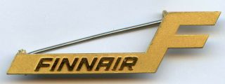 Finland Finnair Airways Airlines Vintage Stewardess Wing Badge Pin Grade