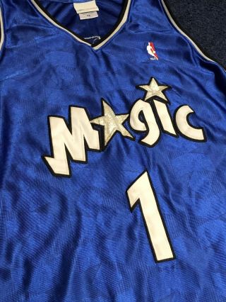 Vintage Reebok Authentic Tracy Mcgrady 1 Orlando Magic Stars Jersey 48 Xl