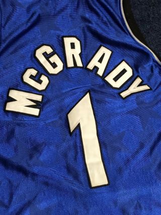 Vintage REEBOK Authentic TRACY MCGRADY 1 Orlando Magic STARS Jersey 48 XL 4