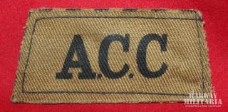 British Army Catering Corps Cloth Slip On Shoulder Title (13377)