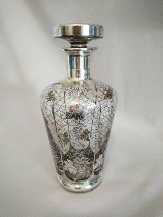 Vintage Remy Martin Decanter Sterling Silver Overlay