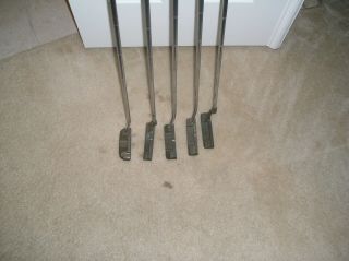 Five Vintage Ping Putters (rh)