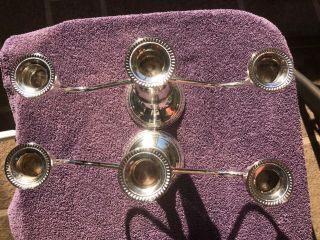2 Vintage Duchin Creation Sterling Silver Weighted Candelabras (3 candles) 3