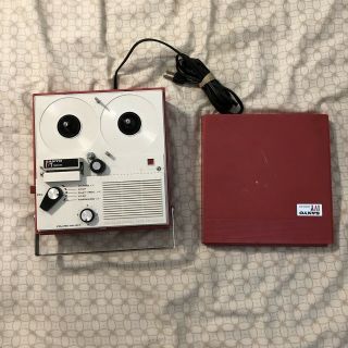 Vintage Sanyo Reel To Reel Tape Recorder Jr Player Portable
