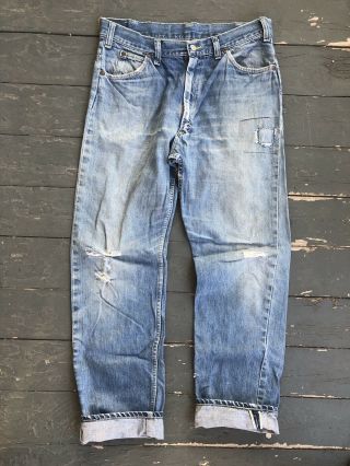 Vintage 1950s 1960s Jc Penny’s Foremost Jeans Levi’s Redline Selvedge 34x32
