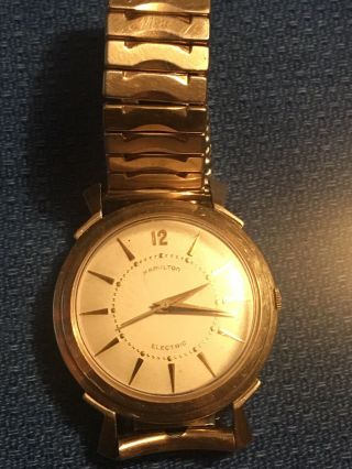 Hamilton 500 Watch Vintage 10k Gold Filled Rare Old