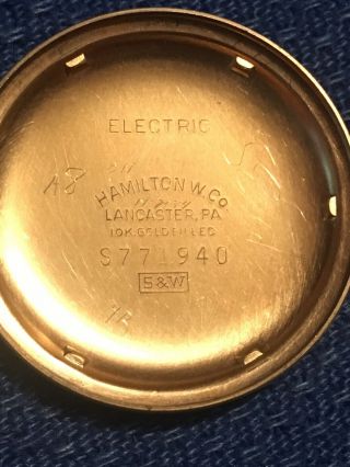 Hamilton 500 Watch Vintage 10k Gold Filled Rare Old 2