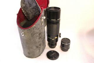 Rare Minolta Mc Apo Tele Rokkor - X 400mm F/5.  6 Apo 2x Converter W/ Case