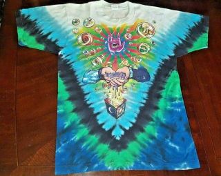 Vintage Grateful Dead Jerry Garcia Band 1991 Tie Dye T - Shirt L