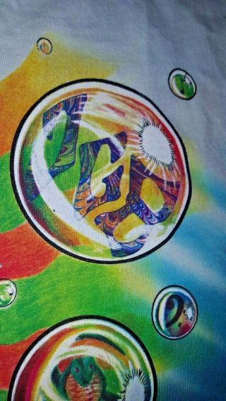 Vintage GRATEFUL DEAD JERRY GARCIA BAND 1991 Tie Dye T - shirt L 8