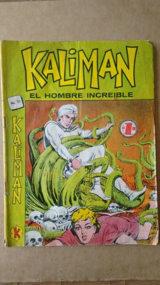 Kaliman Num 21 Valle De Los Vampiros Shipment Comic In Spanish Vintage