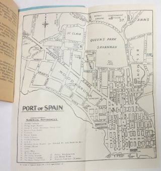 WW2 Vintage 1943 SEAMAN ' S GUIDE BOOKLET to PORT - O - SPAIN TRINIDAD 5