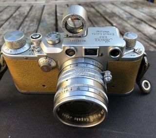 Vintage Leica D.  R.  P.  Ernst Leitz Wetzlar No.  383041 Lens 1:1.  4 F=5 Cm Estate