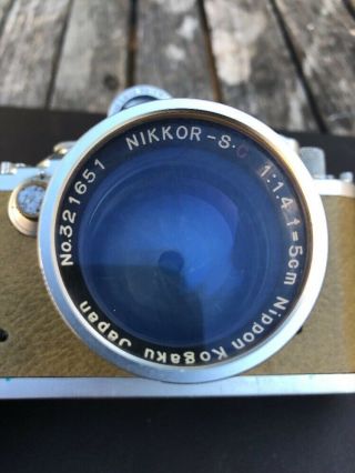 Vintage Leica D.  R.  P.  Ernst Leitz Wetzlar No.  383041 Lens 1:1.  4 F=5 cm Estate 2