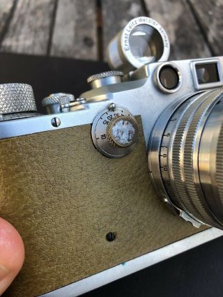 Vintage Leica D.  R.  P.  Ernst Leitz Wetzlar No.  383041 Lens 1:1.  4 F=5 cm Estate 3