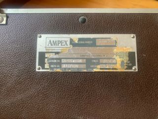Vintage Ampex 602 601 Tube Mic Preamp 600 Series Reel to Reel Player 7