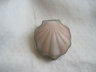 Vintage Russian 875 Silver & Gilt Shell Compact