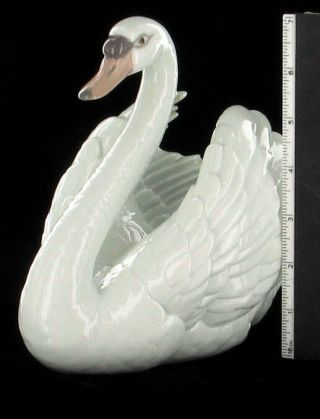 Vintage Lladro 5231 Huge Swan With Wings Retired Glossy Figurine Huge 3