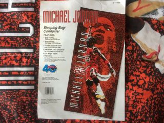 Michael Jordan Sleeping Bag Rare NBA Bulls Air 90s Nike Vintage NBL RC 23 2