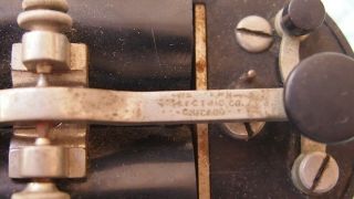 RARE 1870S WESTERN ELECTRIC LINEMAN ' S POCKET SET TELEGRAPH KEY & SOUNDER 4