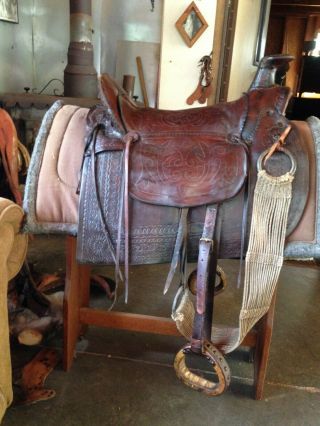 Rare Civil War Era Saddle,  Padded Seat,  In