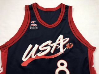 Vtg Champion Team Usa Scottie Pippen Mens Olympics Basketball Jersey Sz Large 4