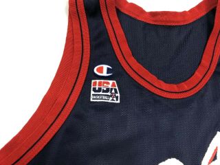 Vtg Champion Team Usa Scottie Pippen Mens Olympics Basketball Jersey Sz Large 5