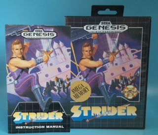 Strider (, Complete) for Sega Genesis 1990 CIB Vintage 6