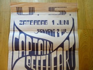 VINTAGE rarity 1968 Poster: CAPTAIN BEEFHEART,  PINK FLOYD [Holland] 2