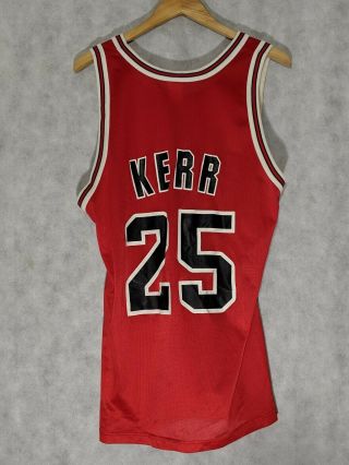 Steve Kerr Chicago Bulls Champion Vintage Sz 44 L Red Basketball Jersey 90s