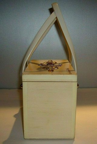 Vintage 60s Mid Century ENID COLLINS BOX BAG Carriage Trade, 2