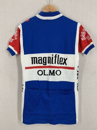 Vintage 70s 80s Castelli Magniflex Olmo Italian Professional Cycling Team Jersey 3
