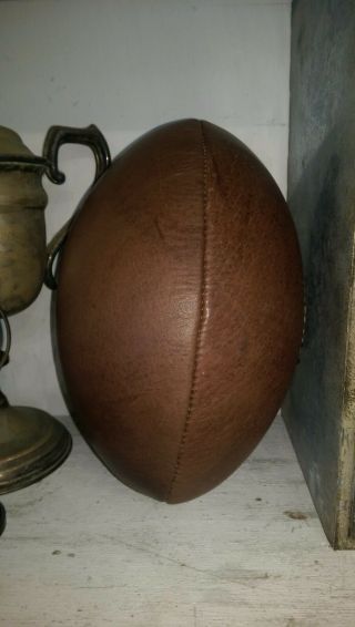 A Full Size Vintage Leather ' Twickenham ' Rugby Ball 5