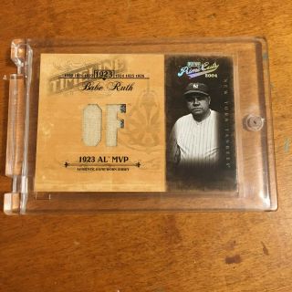 14/25 Babe Ruth Tl - 4 Yankees Game Jersey Card 2004 Playoff Prime Cuts Rare