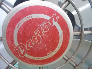 Dayton Vintage Electric Fan/model 23882/14 Inch Blade
